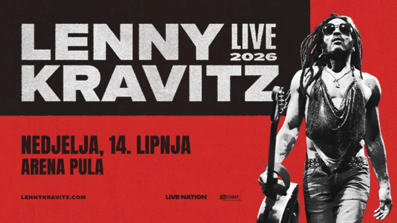 Lenny Kravitz – Arena Pula, 14. lipnja 2026. – turneja Lenny Kravitz Live 2026