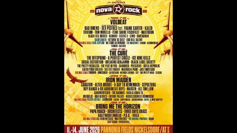 nova-rock-2026-nickelsdorf-iron-maiden-the-cure-volbeat-bmth